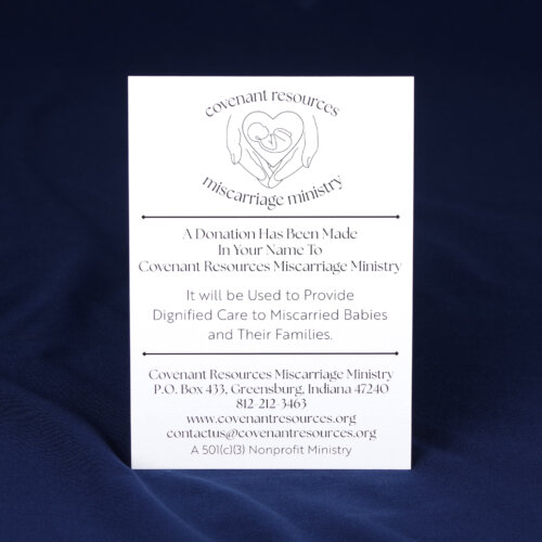 Memorial Donation Cards