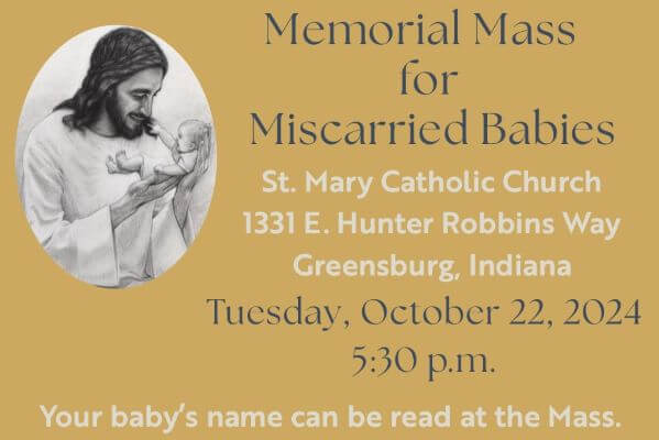 Memorial Mass for Miscarried Babies