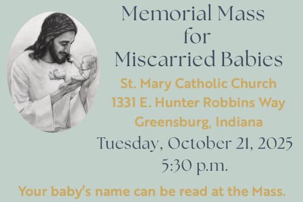 Miscarriage Memorial Mass 2025