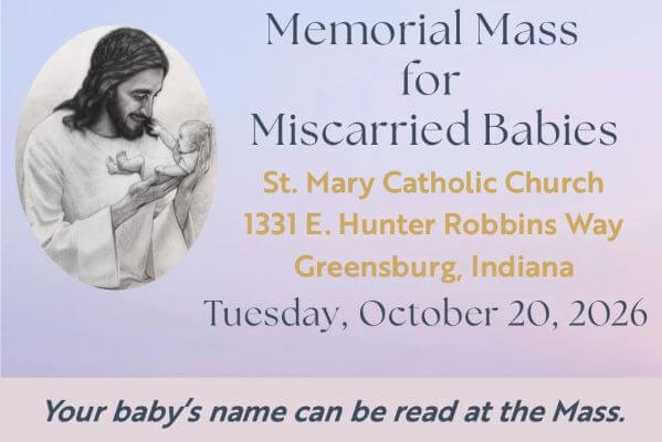 Miscarriage Memorial Mass 2026
